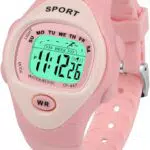 SOCICO Kinderuhr Digital wasserdicht mit LED Licht, Wecker & Stoppuhr für Kinder