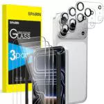 SPARIN Panzerglas Schutzfolie für iPhone 17 Pro 2025, mit Kameraschutz, 9H Härte