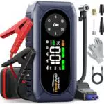 YaberAuto AP02 Starthilfe Powerbank mit Kompressor und LED für Benzin & Diesel