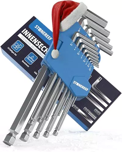 STONE REEF Innensechskantschlüssel Set mit Kugelkopf – Winkelschlüsselsatz