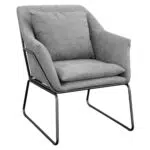 SVITA Josie Loungesessel gepolstert mit Armlehne und Metallgestell
