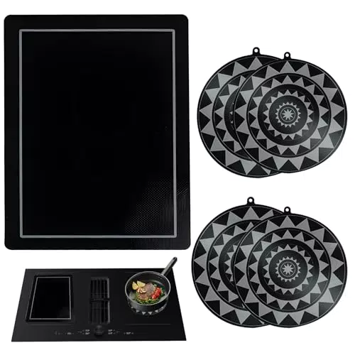 Taimimy Induktionsschutzmatte aus Glasfaser – Silikon Kochfeldabdeckung