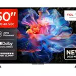 TCL 50V6C 50 Zoll 4K HDR Smart TV mit Google TV und Dolby Audio