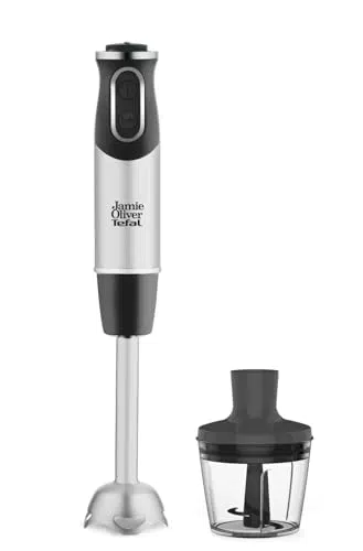 Tefal HB65JD Jamie Oliver Stabmixer mit 1000 Watt und Zerkleinerer-Aufsatz