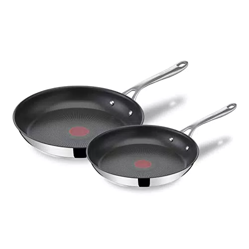 Tefal Jamie Oliver Bratpfanne 20 cm, Induktionsgeeignet, Edelstahl, Antihaft