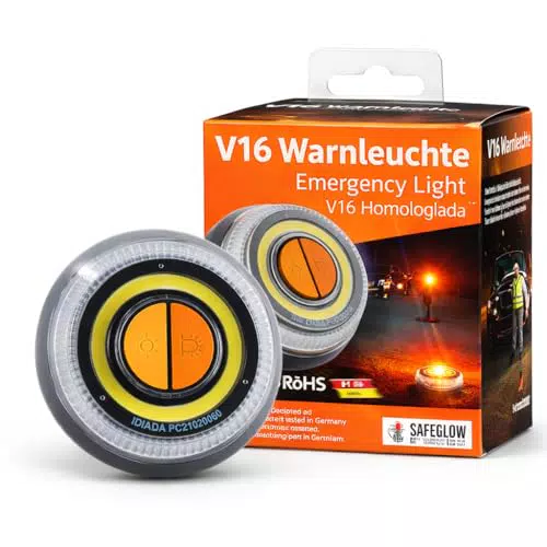 TK Gruppe Timo Klingler Warnleuchte V16 mit EU Zulassung für Auto und PKW