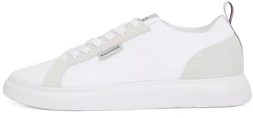 Tommy Hilfiger Herren Vulcanized Sneaker Light Knit Seasonal Elegant