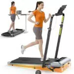 TOPUTURE Laufband klappbar für Zuhause, 6in1 Walking Pad mit Steigung und App-Steuerung