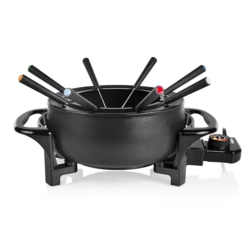 Tristar Fondue-Set FO-1107 mit Edelstahlgabeln und 1000 Watt Leistung