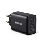 UGREEN USB-C Ladegerät 65W USB C Netzteil 3-Port Schnellladegerät PD Charger 60W kompatibel mit MacBook Pro/Air