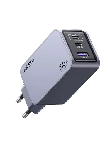 UGREEN Nexode Pro 100W GaN USB C Ladegerät, Schnellladen für MacBook, iPhone, Galaxy