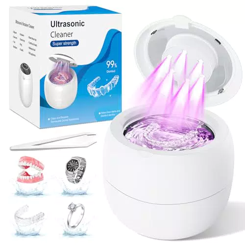 Dental Pod Ultraschallreiniger mit UV-Lampe für Zahnersatz, Retainer, Schmuck