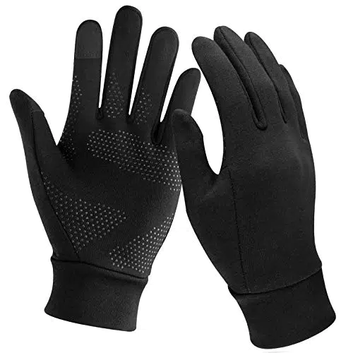 Unigear Touchscreen Handschuhe, Herren Damen Sporthandschuhe Handschuhfutter Outdoor Laufhandschuhe Warme Winddichte Winterhandschuhe Anti-Rutsch Full Finger für Laufen