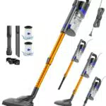 VACTechPro 680W Kabel-Staubsauger mit 800ml Behälter und Doppelgriff-Design