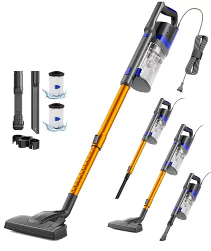 VACTechPro 680W Kabel-Staubsauger mit 800ml Behälter und Doppelgriff-Design