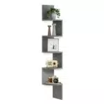 VASAGLE Eckregal Wandregal für Bücher Pflanzen im Schlafzimmer Wohnzimmer Badezimmer