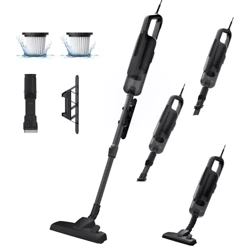 VersLife C8PRO Stielstaubsauger mit Kabel – 6-in-1 Handstaubsauger für Tierhaare