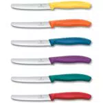 Victorinox Swiss Classic Tomatenmesser mit Wellenschliff, 11 cm, rostfreier Stahl