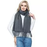 vimate Wollschal für Damen und Herren – Warmer Winter Pashmina Schal