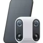 virtavo Überwachungskamera Außen WLAN Solar, Kabellos, Nachtsicht, PIR, 2-Wege Audio