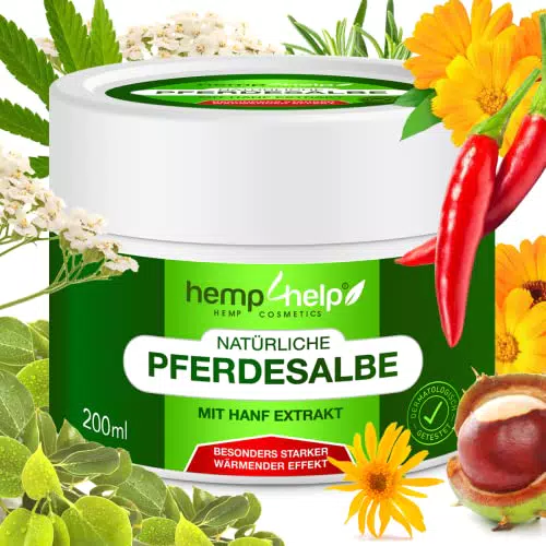 Pferdesalbe Extra Stark mit Bio-Hanf & Kräuter – Vegane Wärmesalbe für Gelenke
