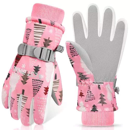 WESTGIRL Kinder Winterhandschuhe wasserdicht, winddicht und warm für Outdoor