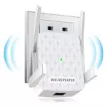 WLAN Verstärker 1200 Mbit/s WiFi Repeater Dual Band mit Ethernet & WPS, kompatibel