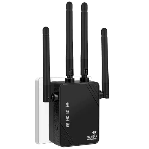 Ultraxtender WLAN Repeater, 1200Mbit/s, Dualband 5GHz/2.4GHz, LAN, WPS, kompatibel