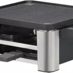 WMF Lono Raclette Grill – Tischgrill aus Edelstahl mit antihaftbeschichteter Platte
