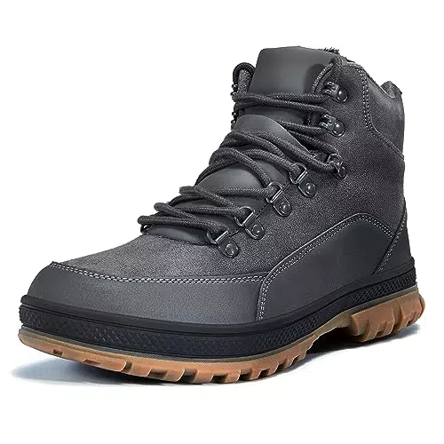 Wondamo Herren Winterstiefel wasserdicht und rutschfest mit Warmfutter