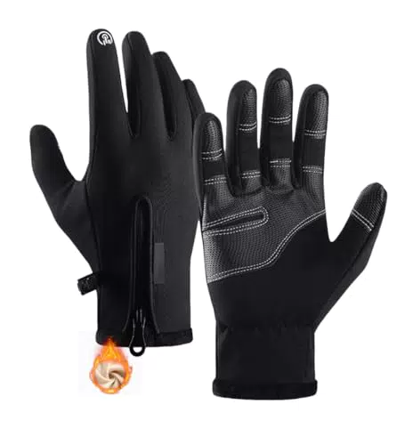 WXSHUOYU Winterhandschuhe Herren – Warme, winddichte Touchscreen Handschuhe