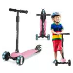 XJD Kinderroller für Kinder von 2-8 Jahren mit LED Rädern und verstellbarem Lenker