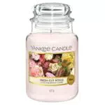 Yankee Candle Duftkerze Fresh Cut Roses – Lange Brenndauer, ideales Geschenk
