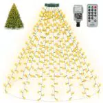 ZAIYW LED Lichterkette für Weihnachtsbaum mit Stecker und Timer, Innen & Außen