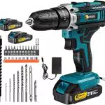 Akkuschrauber 21V Set mit Schlagbohrfunktion, 2.0Ah Akku und Ladegerät