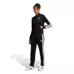 adidas Damen ESSENTIALS 3-STRIPES TRACKSUIT Black