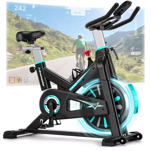 Advamsoler Heimtrainer Fahrrad mit App und Magnetwiderstand für Cardio-Training