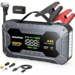 AIMAPOW Starthilfe Powerbank für Auto, PKW, SUV, Motorrad mit LED-Taschenlampe