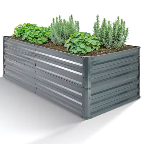 Arebos Hochbeet aus Metall – Wetterfestes Pflanzbeet für Garten und Terrasse