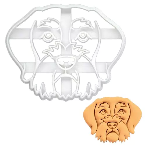 Bakerlogy Deutsch Drahthaar Gesicht Ausstechform für Kekse und Fondant