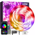 BATHEBRIGHT LED Strip RGB mit Bluetooth, Musik Sync, Timer & Fernbedienung