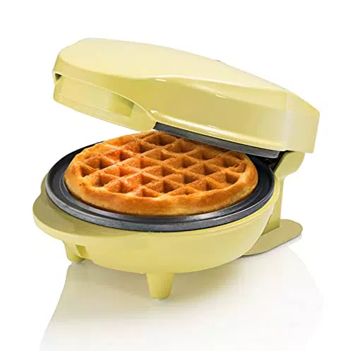 Bestron Mini-Waffeleisen für klassische Waffeln, kleiner Waffelmaker mit Antihaftbeschichtung