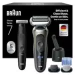Braun Series 7 Elektrorasierer für Herren, Nass- und Trockenrasur, 72-C7650cc