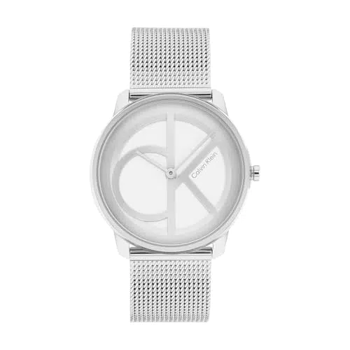 Calvin Klein Quarzuhr Analog Für Herren Und Damen Iconic Mesh Kollektion