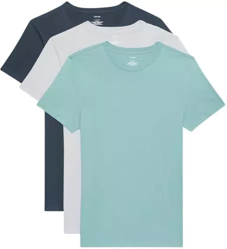 Calvin Klein Herren T-Shirts Kurzarm aus Baumwolle