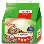 Cat's Best Original Katzenstreu, 100 % pflanzliche Katzen Klumpstreu mit maximaler Saugkraft bekämpft Gerüche natürlich aktiv