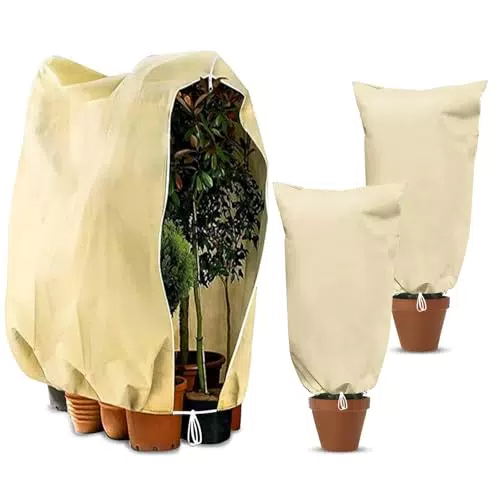 Cieex Winterschutz für Pflanzen und Olivenbäume – Frostschutz mit Reißverschluss