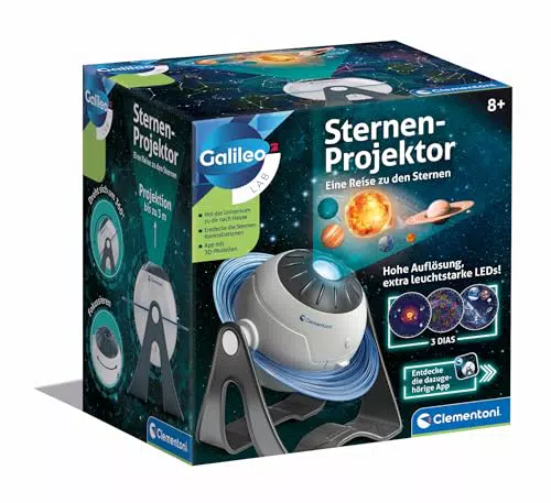 Clementoni Galileo Lab Sternen-Projektor – Interaktives Planetarium für Kinder