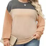 CMTOP Sweatshirt Damen Pullover Herbst Winter Casual Rundhals Langarm Oberteil