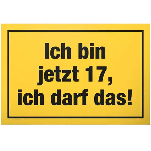 DankeDir Geburtstagsschild 17 Jahre – Geschenkidee Junge Mädchen Partydeko